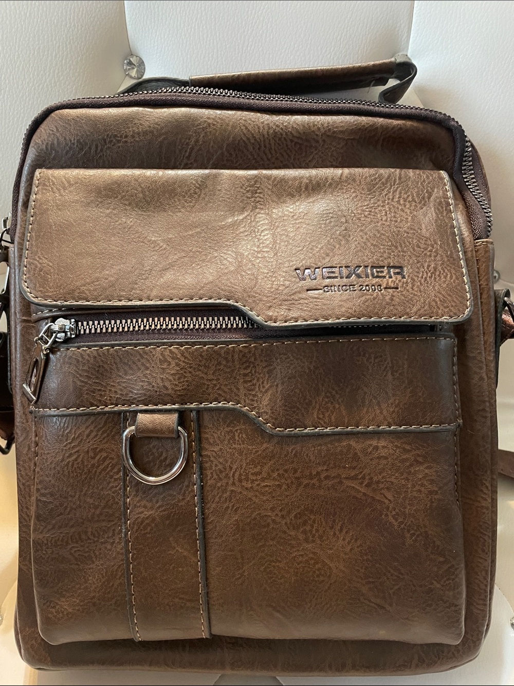 Brown Men’s Leather Crossbody Bag